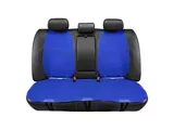 Protex Plus Series Front and Rear Seat Covers; Blue/Black (Universal; Some Adaptation May Be Required)