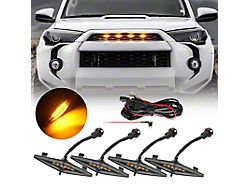 Raptor Style Grille Lights; Amber/White (14-19 4Runner Limited, SR5, TRD Off-Road; 14-24 4Runner TRD Pro)