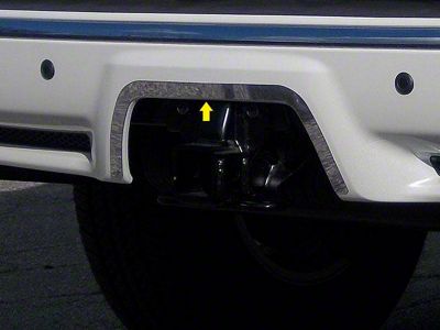 Rear Bumper Trim Accent; Stainless Steel (10-15 4Runner)
