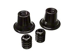 Rear Coil Spring Bump Stop Isolator Set; Black (03-19 4Runner)