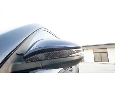 Side Mirror Accent Trim; Domed Carbon Fiber (09-24 4Runner)