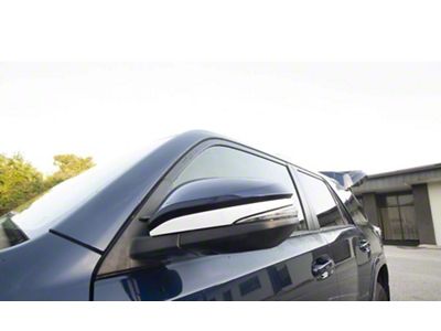 Side Mirror Accent Trim; Gloss White (09-24 4Runner)