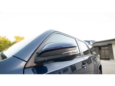 Side Mirror Accent Trim; Raw Carbon Fiber (09-24 4Runner)