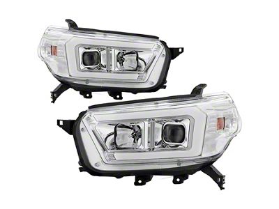Signature Series Projector Headlights; Chrome Housing; Clear Lens (10-13 4Runner)