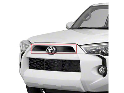 Stainless Steel Billet Upper Grille Overlay; Black (14-19 4Runner, Excluding Limited)