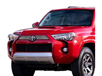 Stainless Steel Billet Upper Grille Overlay; Polished (20-24 4Runner, Excluding Limited)