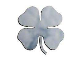 Stainless Steel Emblem; Four Leaf Clover (Universal; Some Adaptation May Be Required)