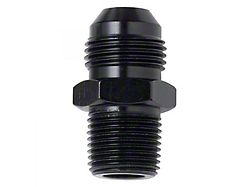 Straight Adapter; -6AN x 3/8-Inch NPT; Black 