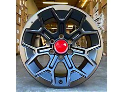 TR8 Matte Black 6-Lug Wheel; 17x9; -12mm Offset (10-24 4Runner)