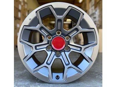TR8 Matte Gunmetal 6-Lug Wheel; 17x8; 5mm Offset (10-24 4Runner)