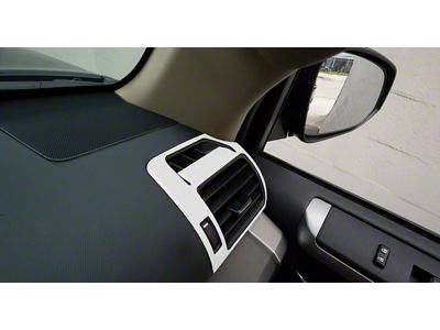 Upper Vent Accent Trim; Gloss White (14-24 4Runner)