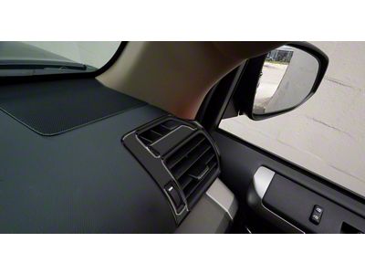 Upper Vent Accent Trim; Matte Black (14-24 4Runner)