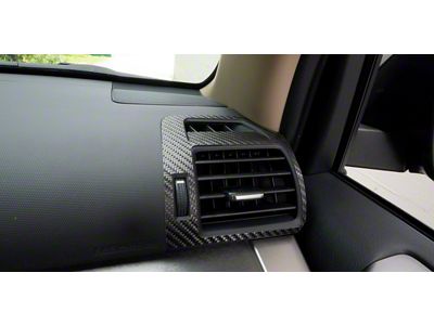 Upper Vent Accent Trim; Raw Carbon Fiber (14-24 4Runner)