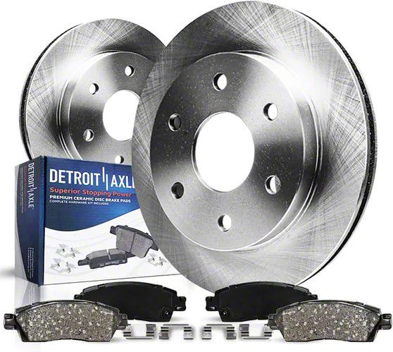 Toyota 4-Runner Vented 6-Lug Brake Rotor and Pad Kit; Front