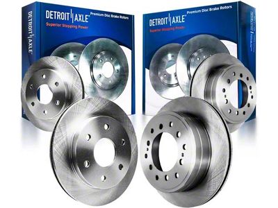 Vented 6-Lug Rotors; Front and Rear (03-09 4Runner w/ 12.56-Inch Front Rotors)