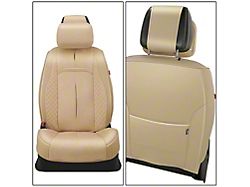 Voris Series Front Seat Covers; Beige (Universal; Some Adaptation May Be Required)