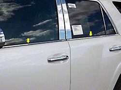 Window Sill Trim Set; Stainless Steel (10-24 4Runner)