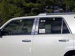 Window Trim Package; Stainless Steel; 4-Piece (10-24 4Runner)