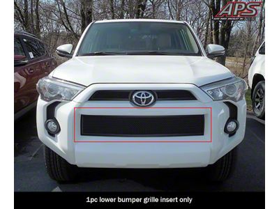Wire Mesh Lower Bumper Grille Overlay; Black (14-19 4Runner, Excluding Limited)