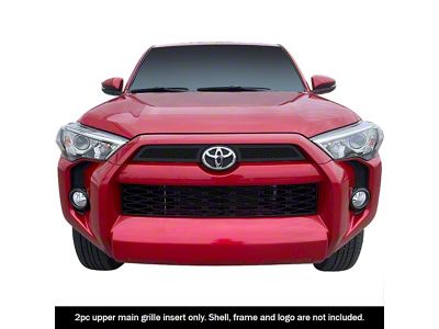 Wire Mesh Upper Grille Overlay; Black (20-24 4Runner, Excluding Limited)