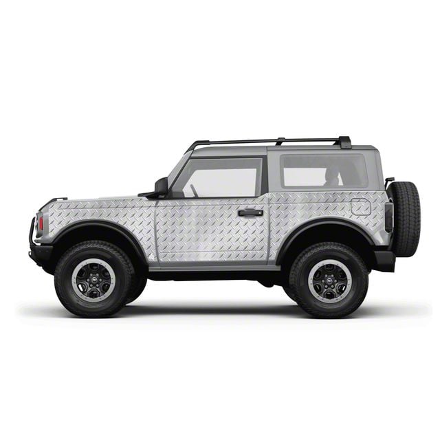 4x4 Attitude Bronco Action Shield Body Armor; Blue Splinter