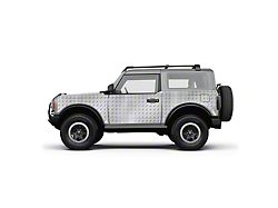 4x4 Attitude Action Shield Body Armor; Diamond Plate (21-25 Bronco 2-Door)