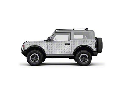 4x4 Attitude Action Shield Body Armor; Diamond Plate (21-25 Bronco 2-Door)