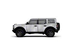 4x4 Attitude Action Shield Body Armor; Diamond Plate (21-25 Bronco 4-Door)