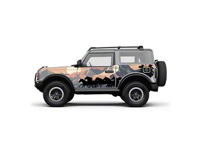 4x4 Attitude Action Shield Body Armor; Mountains (21-25 Bronco 2-Door)