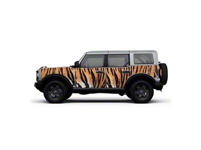 4x4 Attitude Action Shield Body Armor; Tiger Fur (21-25 Bronco 4-Door)