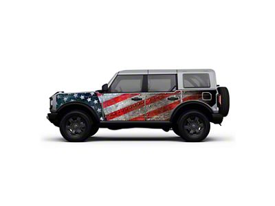 4x4 Attitude Action Shield Body Armor; USA (21-25 Bronco 4-Door)