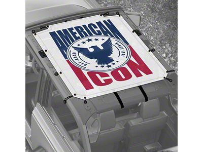 4x4 Attitude Sunshade; American Idol (21-25 Bronco 2-Door)