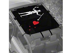 4x4 Attitude Sunshade; Black Beard (21-25 Bronco 2-Door)