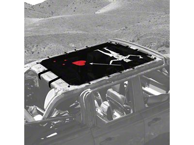 4x4 Attitude Sunshade; Black Beard (21-25 Bronco 4-Door)