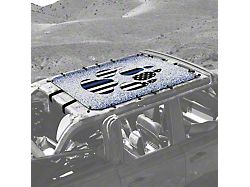 4x4 Attitude Sunshade; Blue Line Paw (21-25 Bronco 4-Door)