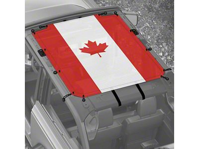 4x4 Attitude Sunshade; Canadian Flag (21-25 Bronco 2-Door)