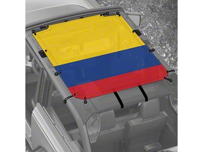 4x4 Attitude Sunshade; Colombian Flag (21-25 Bronco 2-Door)