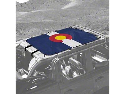 4x4 Attitude Sunshade; Colorado Flag (21-25 Bronco 4-Door)