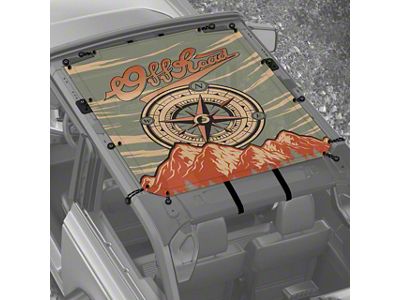 4x4 Attitude Sunshade; Compass Overland (21-25 Bronco 2-Door)