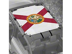 4x4 Attitude Sunshade; Florida Flag (21-26 Bronco 2-Door)