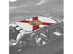 4x4 Attitude Sunshade; Florida Flag (21-25 Bronco 4-Door)