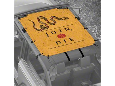 4x4 Attitude Sunshade; Join or Die (21-25 Bronco 2-Door)