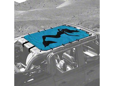 4x4 Attitude Sunshade; Mermaid Silhouette (21-25 Bronco 4-Door)