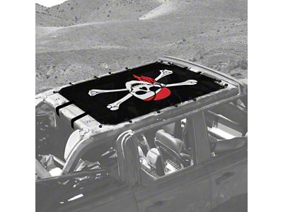 4x4 Attitude Sunshade; Pirate Flag (21-25 Bronco 4-Door)