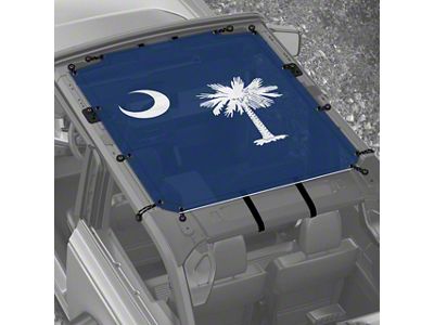 4x4 Attitude Sunshade; South Carolina Flag (21-25 Bronco 2-Door)