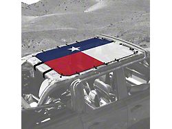 4x4 Attitude Sunshade; Texas Flag (21-26 Bronco 4-Door)