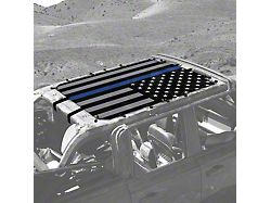 4x4 Attitude Sunshade; USA Blue Line (21-26 Bronco 4-Door)