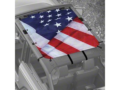 4x4 Attitude Sunshade; USA Folded (21-25 Bronco 2-Door)