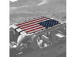 4x4 Attitude Sunshade; USA Live Flag (21-26 Bronco 4-Door)