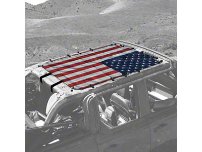 4x4 Attitude Sunshade; USA Live Flag (21-25 Bronco 4-Door)